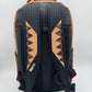 Side angle of the Sprayground Hypeshark VSM Backpack highlighting its sturdy construction and practical size of 18 x 115 x 65%