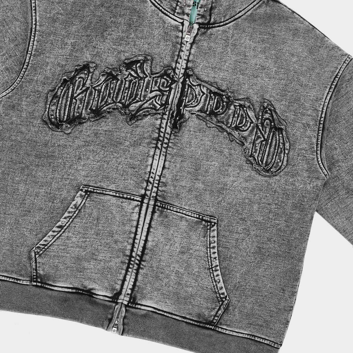 Godspeed Symmetric Studded Hoodie - Acid Wash