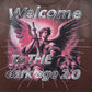 Rare Peace "Dark Age 2.0" All Over Rhinestone Dark Brown Tee