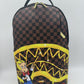 Sprayground Richie Rich Gold Sharkmouth Backpack (B7257)