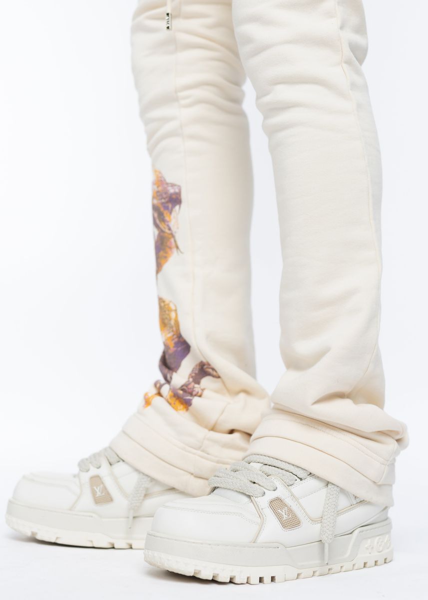 Guapi Cream Venemous Veins Sweat Pants