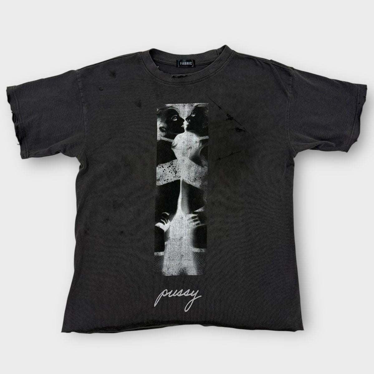 Fabric011 "Pussy" Black Tee