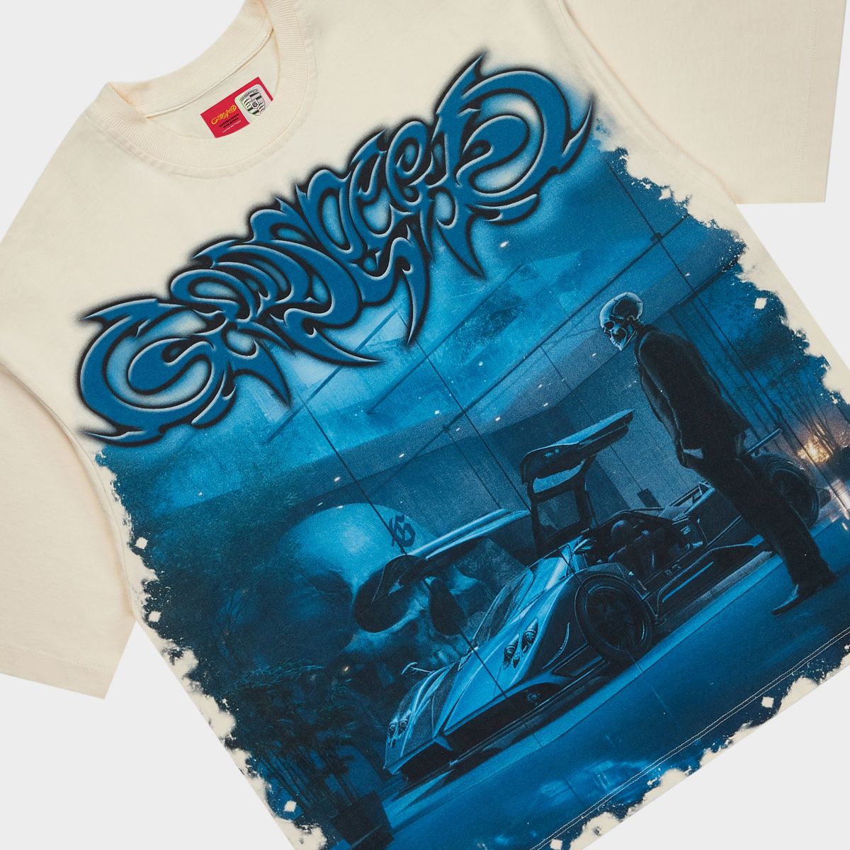 Godspeed Showroom Miami Superrun T-Shirt - Bone