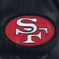 Pro Standard San Francisco 49ers Best Of Leather Varsity Jacket - Black/White (FS46410970-BLW)