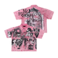 Rare Peace "All Over Angel" Rhinestone Dust Pink Zip Down Shirt (RJ6062)