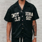 Mixed Emotion "Backyard" Black Nylon Shirt