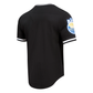 Golden State Warriors classic chenille tee in black color featuring team logo and vintage design