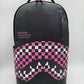 Sprayground Shark Central Breakup Check Sorbet Grey Backpack (B7635)
