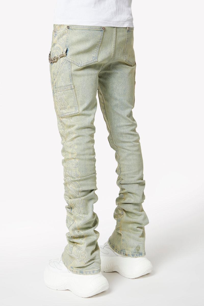 Guapi Vintage Paisley Denim Jeans