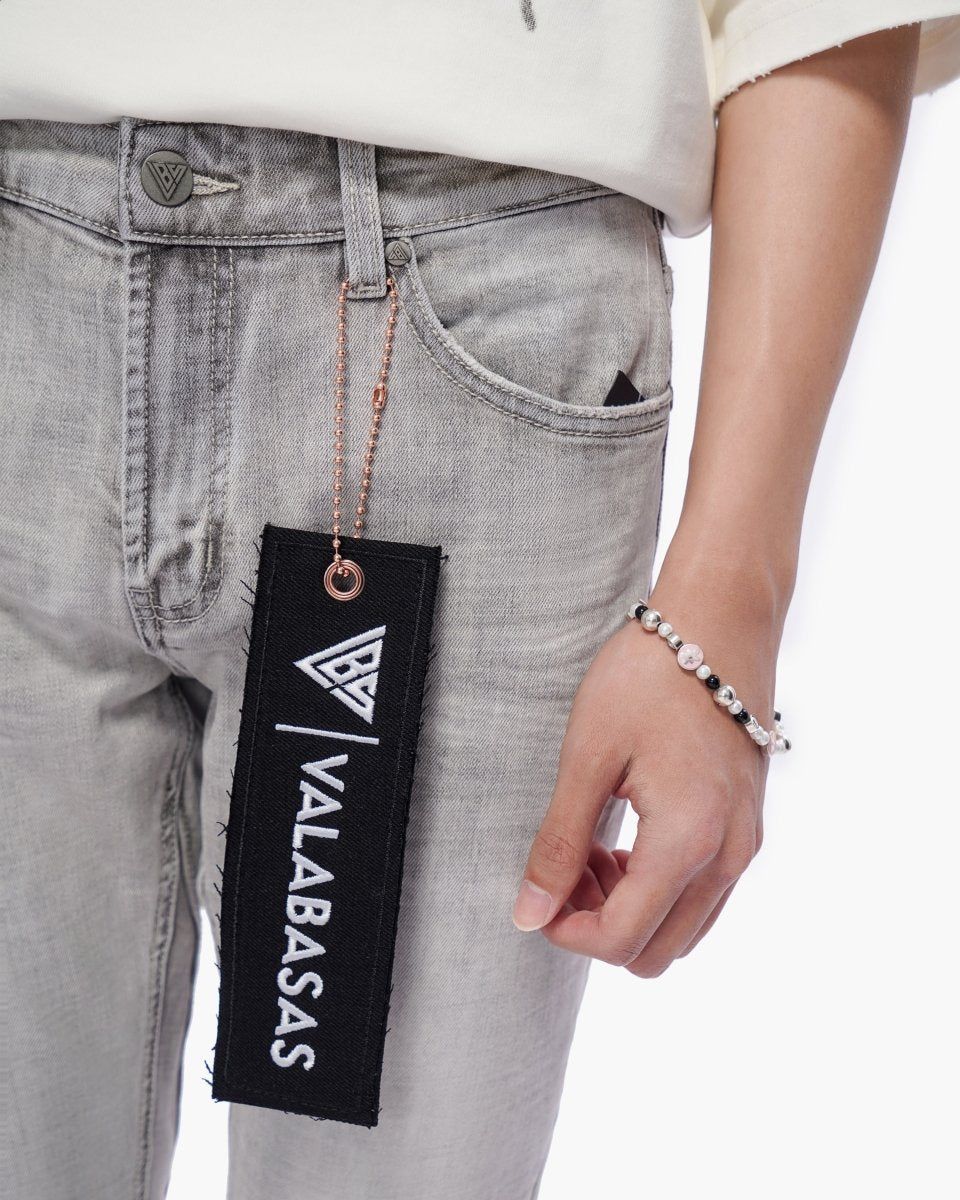 Valabasas "Mr. Stacked Snow Grey" Denim Jeans
