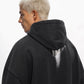 Valabasas "Fifth" Vintage Black Pullover Hoodie