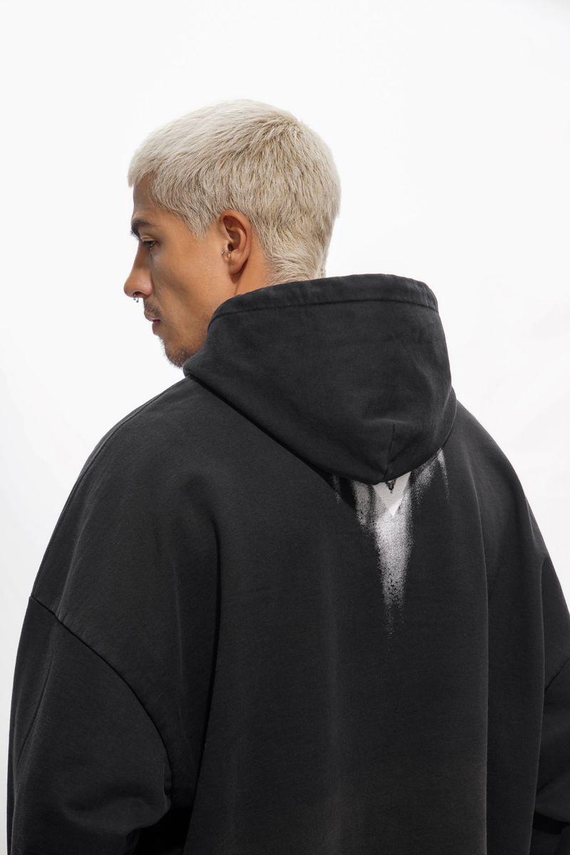 Valabasas "Fifth" Vintage Black Pullover Hoodie