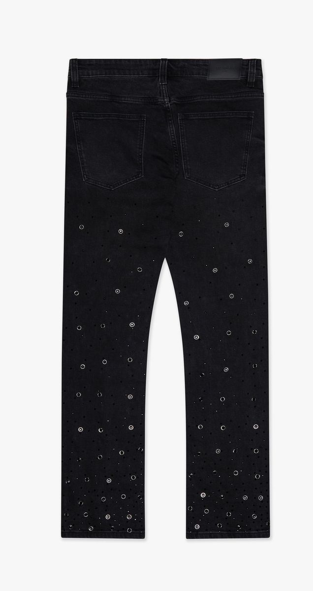 Valabasas Prowl Black Washed Straight Denim Jeans with VLBS-VJ6-1007 product code