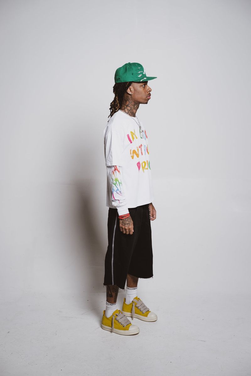 Addicts ATL "Cool Without Drugs" White Double Layer Tee
