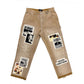 Mixed Emotion "Newspaper" Carpenter Brown Pants