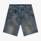 Valabasas Mr Shorts Dirty Vintage Blue Denim Shorts VLBS-VSH2-1004 
