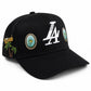 Reference "Paradise LA Gem Print" Snapback Hat - Black (REF877)