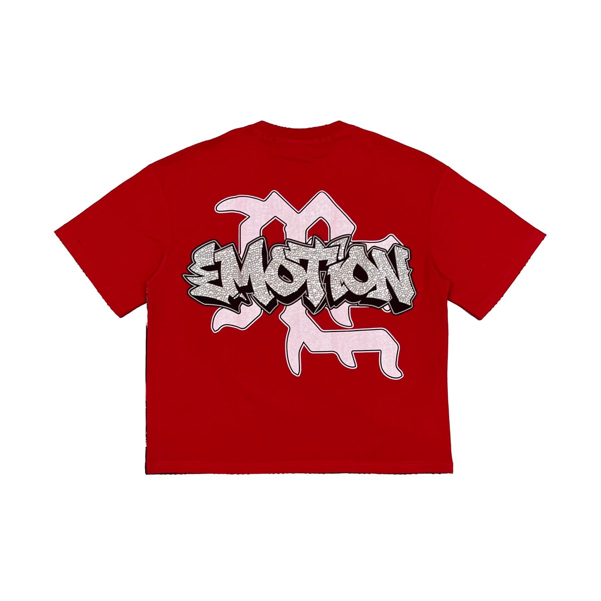 Mixed Emotion "Garage" Rhinestone Red Tee