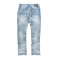 Stylish Makobi Mancini Light Wash Jeans with distressing