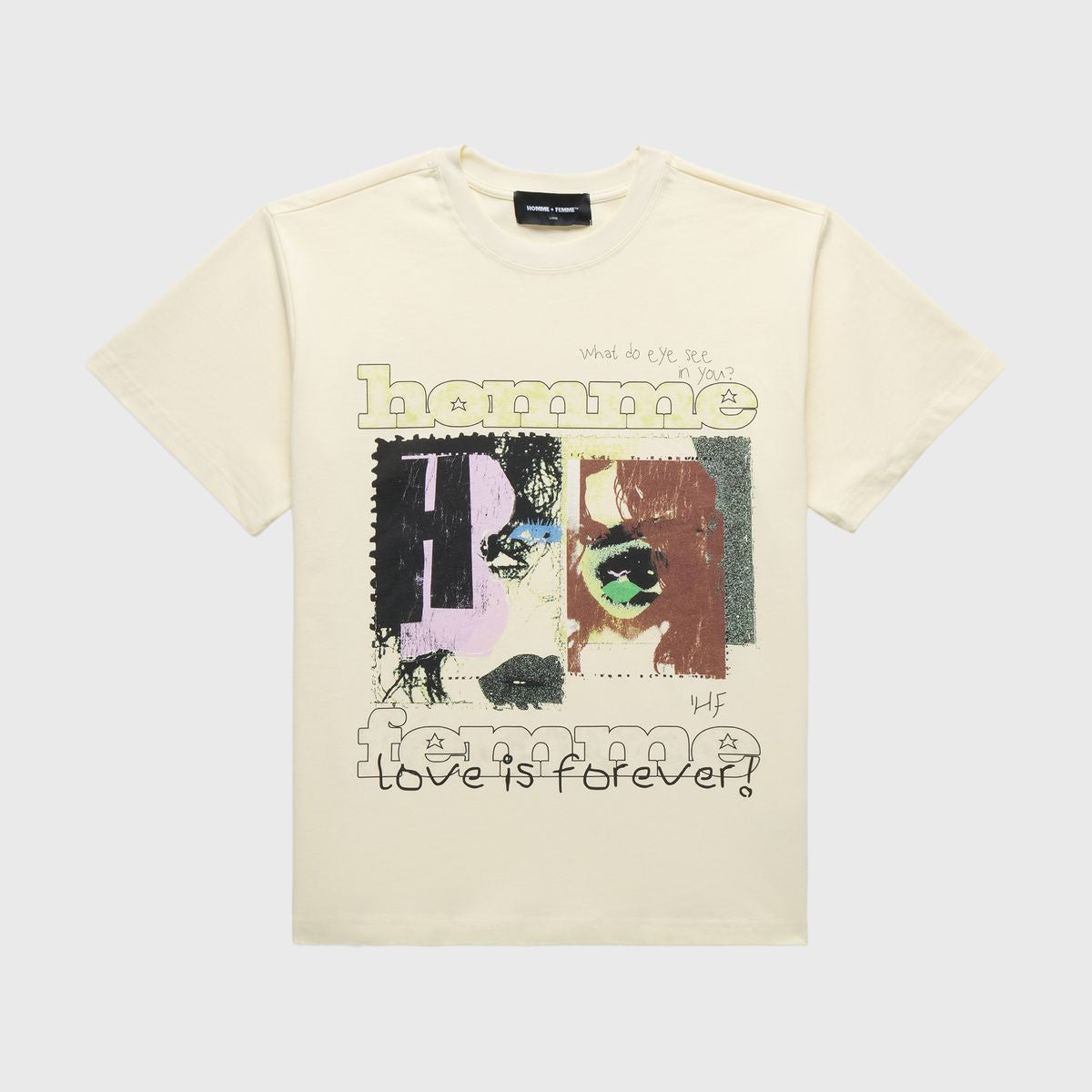 Homme + Femme "Eye See" Tee - Cream