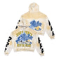 Rare Peace "Dark Age 2.0" Rhinestone Washed Ecru Pullover Hoodie