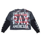 RK5046 DK Grey long-sleeve featuring the Rare Peace RP End of Pax Americana Twofer artwork for casual wear