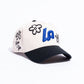 Reference "LA Star" Snapback Hat - Cream/Black (REF880)