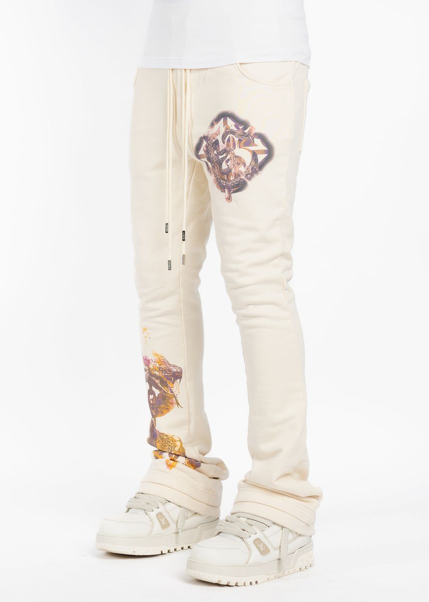 Guapi Cream Venemous Veins Sweat Pants