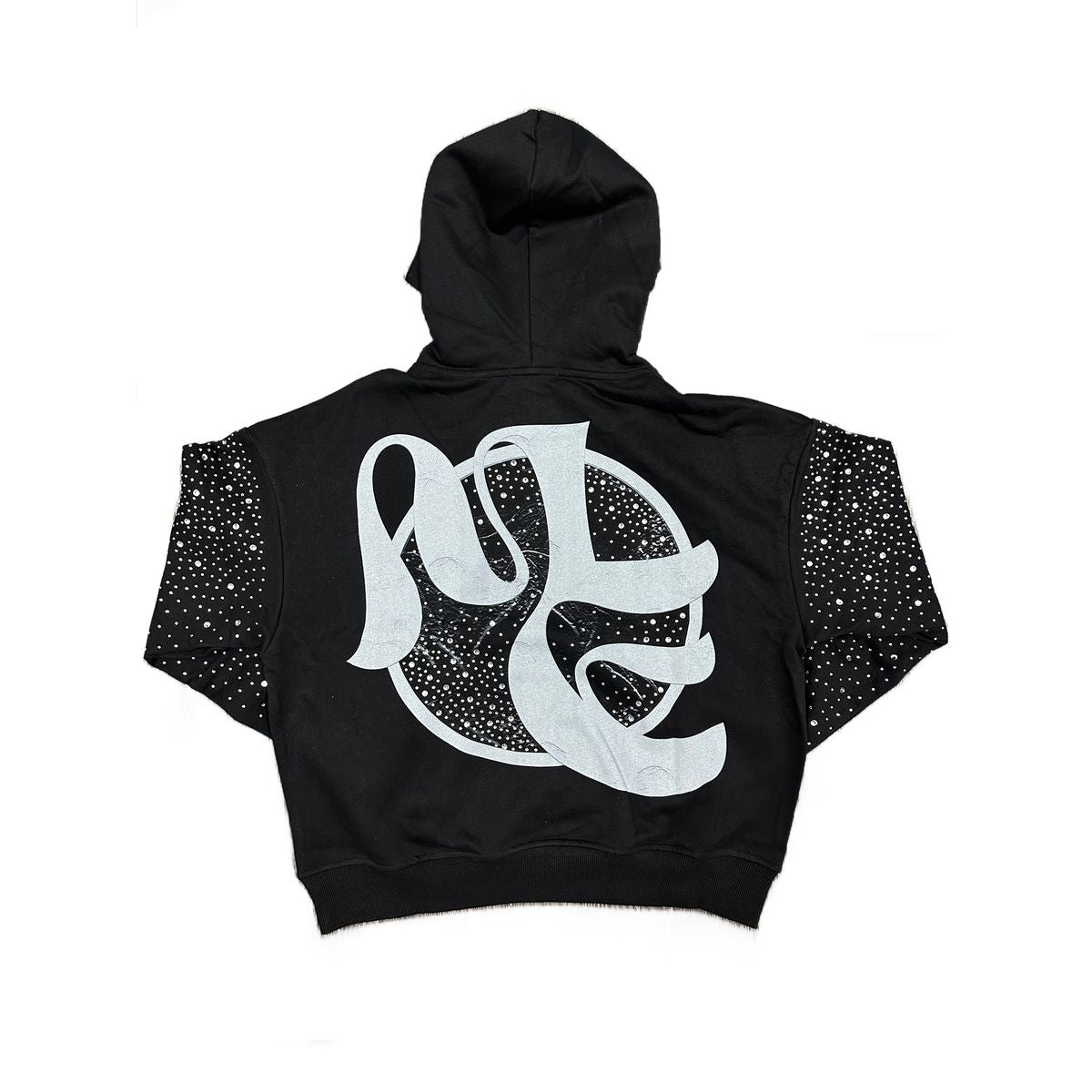 Mixed Emotion "Archer" Black Rhinestone Hoodie