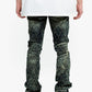 Valabasas Tire Blue Vintage Stacked Denim Jeans - Men's Fashion Trend