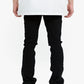Valabasas Tire Jet Black Stacked Denim Jeans with belt and accessories