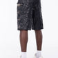 Guapi Obsidian Black Stars Leather Shorts