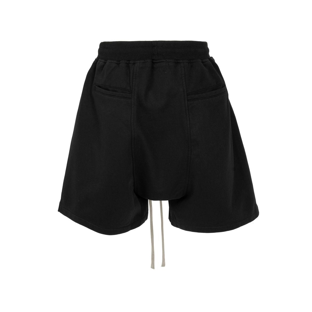 Undeveloped Noir Zip Drawstring Black Cargo Shorts