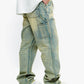Lower leg section of Valabasas Mr Straight jeans illustrating the straight cut and vintage style