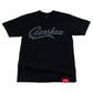 Limited Edition Crenshaw Tee in Black/Black with High-Definition Screen Print