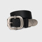 Homme + Femme "Iron Crest Classic" Belt - Black/Black
