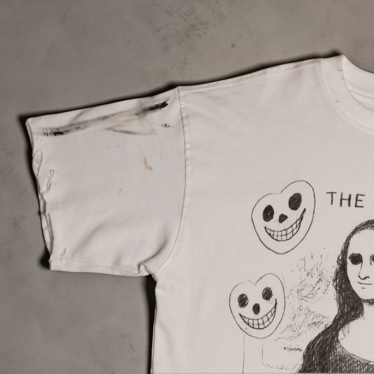 Fabric011 "Mona Lisa" White Tee