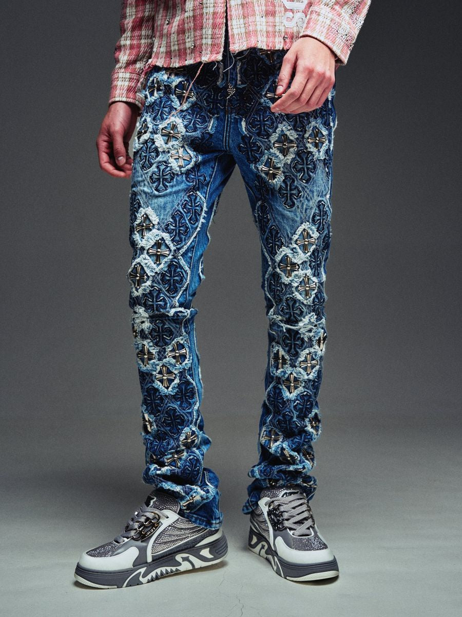 Guapi Vintage Blue Relic Denim Jeans