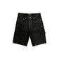 Mixed Emotion "Worker" Black Wax Shorts