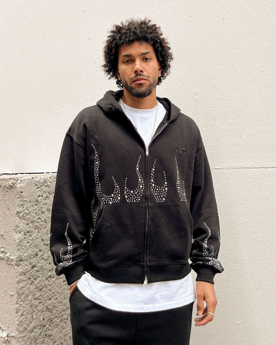 EPTM Metal Flame Zip Up Hoodie - Black (EP12463)