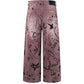 Undeveloped Graffiti Maroon Denim Jeans