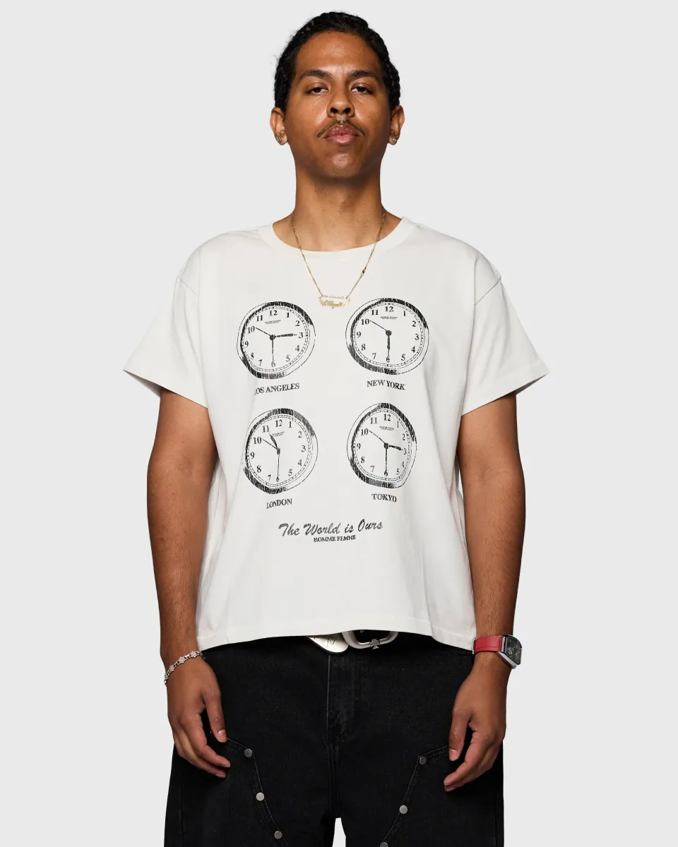 Homme + Femme "Jet Lag" Tee - White