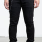 Midnight Black Distressed Skinny Denim Jeans (MB-004)