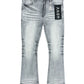 ANOM "Aura" Light Grey Wash Stacked Denim Jeans