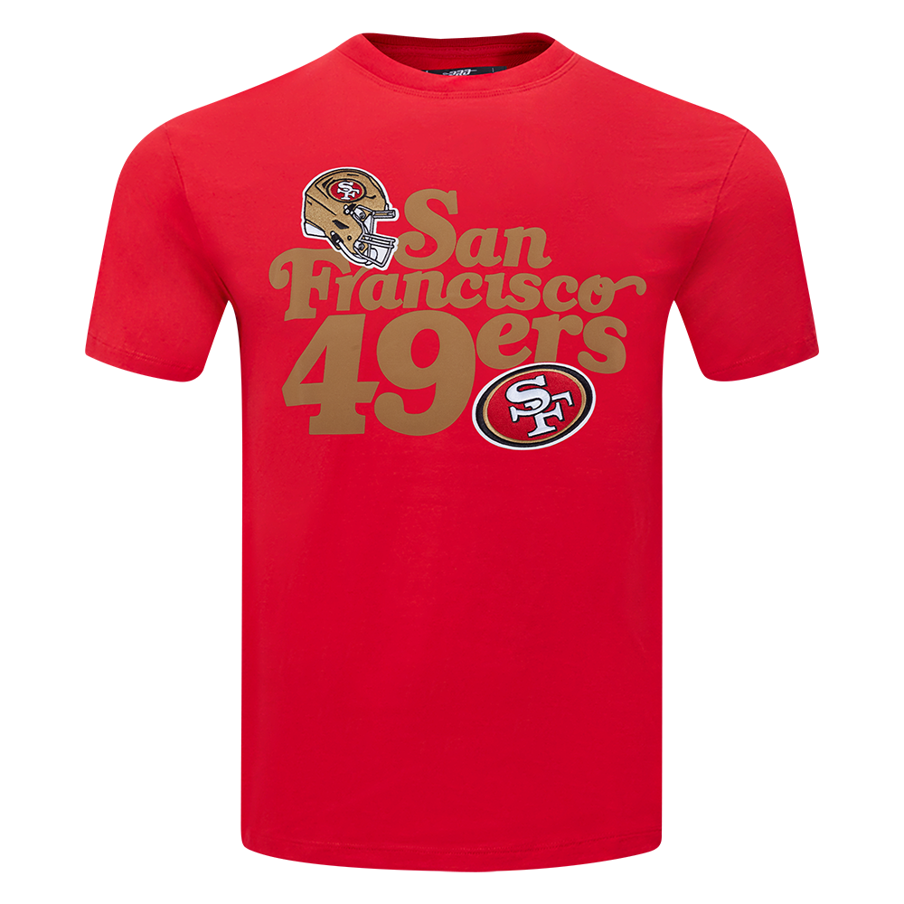Red Pro Standard San Francisco 49ers souvenir men's short-sleeve tee featuring team logo design