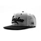 The Marathon Clothing Limited Edition Crenshaw Snapback - Grey/Black Flat Brim Hat with 3D Embroidered Logo and TMC Flag Label
