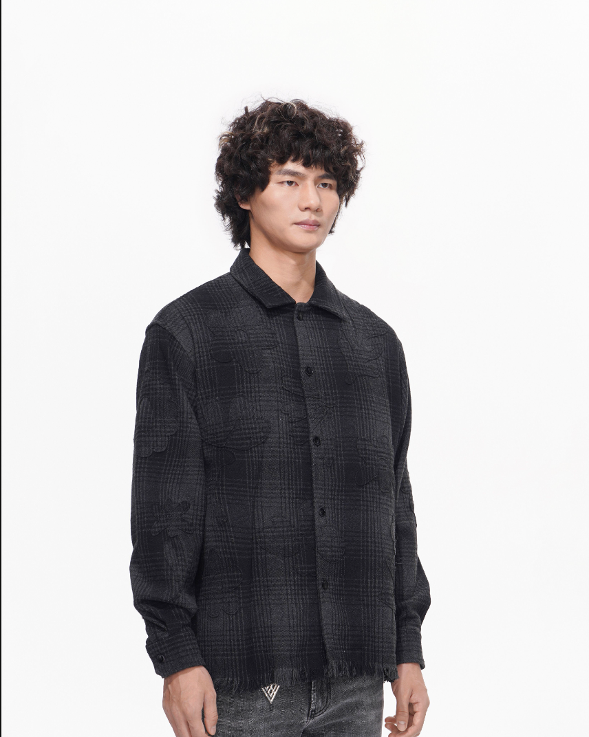 Valabasas "Harvest" Black Button Up Flannel