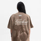 PURE Knockout Gloves Brown Tee in a relaxed oversized fit, 100% cotton fabric