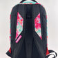Colorful Floral Backpack by Sprayground Miami featuring 18-inch height, 115-inch width, and 65-inch depth in waterproof PVC material