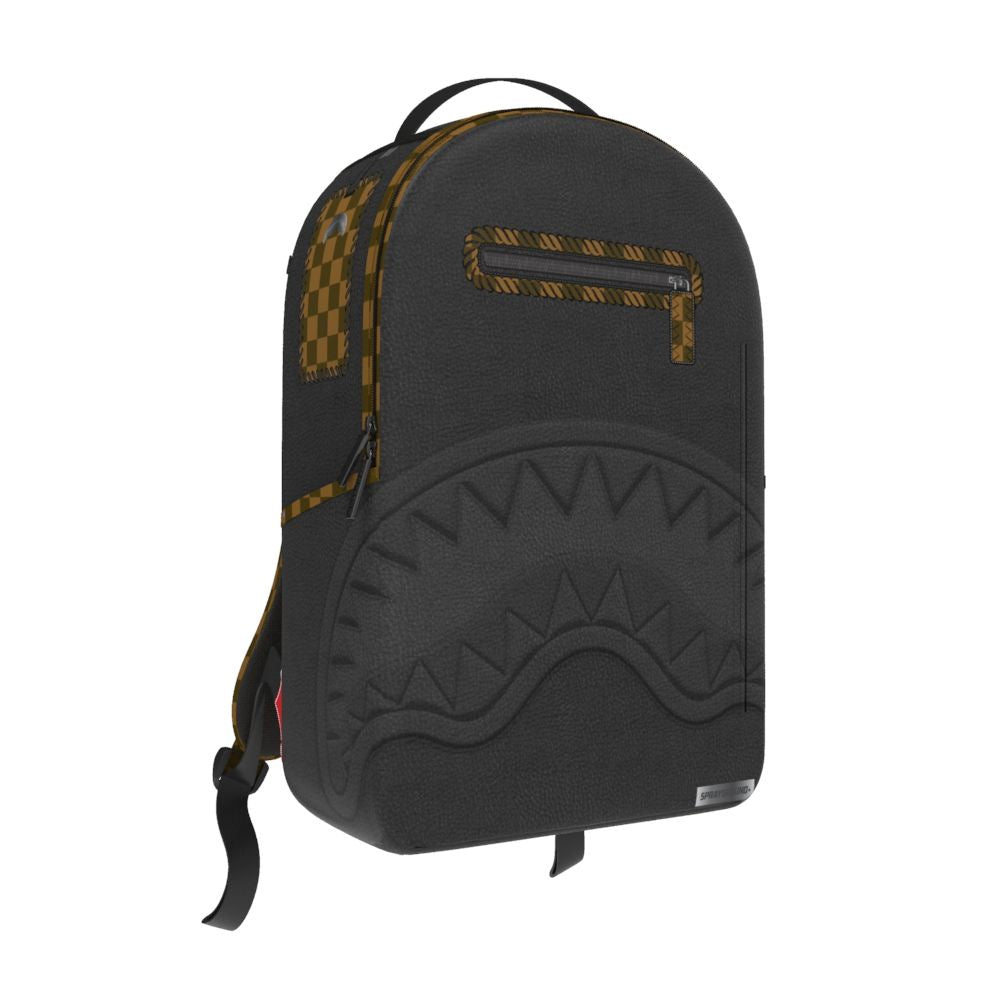 Sprayground Dose Of Check Deux Backpack with checkered pattern and PVC material